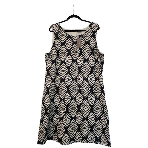 J. Jill Dresses & Skirts - NWT J. Jill Womens Linen Tribal Print Sleeveless Shift Dress Size 20
